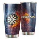Darts Water And Fire Custom Name Tumbler For Darts Lovers 246T6LTTT0054
