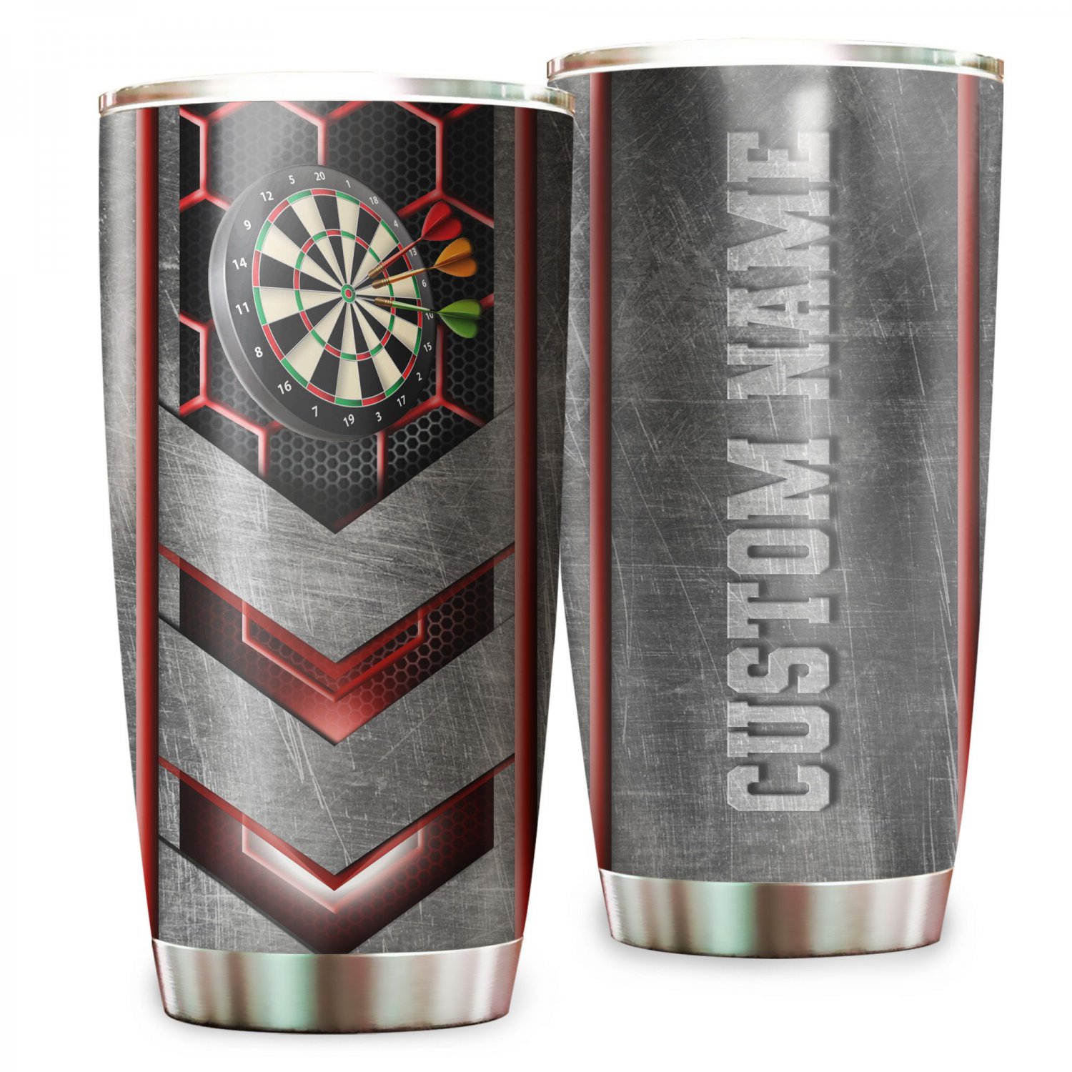 Darts Metal Custom Name Tumbler For Bowling Lovers 263T6PLH0065