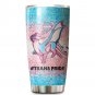Dragon Trans Pride Flag Custom Name Glitter Tumbler For Transgender LGBT Community 299T6NVM0052