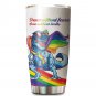 Human Being Cool Dinosaur LGBT Flag Colorful Custom Name Personalized Gifts Tumbler Cup 305T6NVM0054