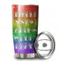 Glitter Rainbow Color LGBT Sign Language Personalized Gifts Custom Name Tumblers Cup 1019T4VTH0705