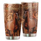 Horse Floral Ornaments Pattern Custom Name Personalized Gifts Tumbler Cup 334T6VTH0227