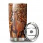 Horse Floral Ornaments Pattern Custom Name Personalized Gifts Tumbler Cup 334T6VTH0227