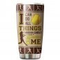 Lonely Softball I Can Do All Things Custom Name Personalized Gifts Tumbler Cup 338T6LTTT0081
