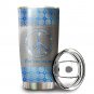 Don't Worry Be Hippie Peace Symbol Diamond Glitter Custom Personalized Gift Tumbler Cup 343T6PLH0091