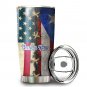 Puerto Rican American Vintage Retro Flag Coqui Frog Custom Name Tumbler Cup 1142T2PTHT0404