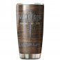Man Of God Husband Dad Papa Jesus Cross Custom Name Tumblers Father's Day Gift 932T4PLH0386
