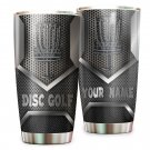Disc Golf Steel Pattern Custom Name Tumbler For Disc Golf Lovers 243T6PLH0061