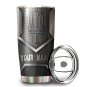 Disc Golf Steel Pattern Custom Name Tumbler For Disc Golf Lovers 243T6PLH0061