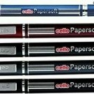 20X CELLO PAPER SOFT BALL PEN BLUE INK ASSORTED BODY COLOR