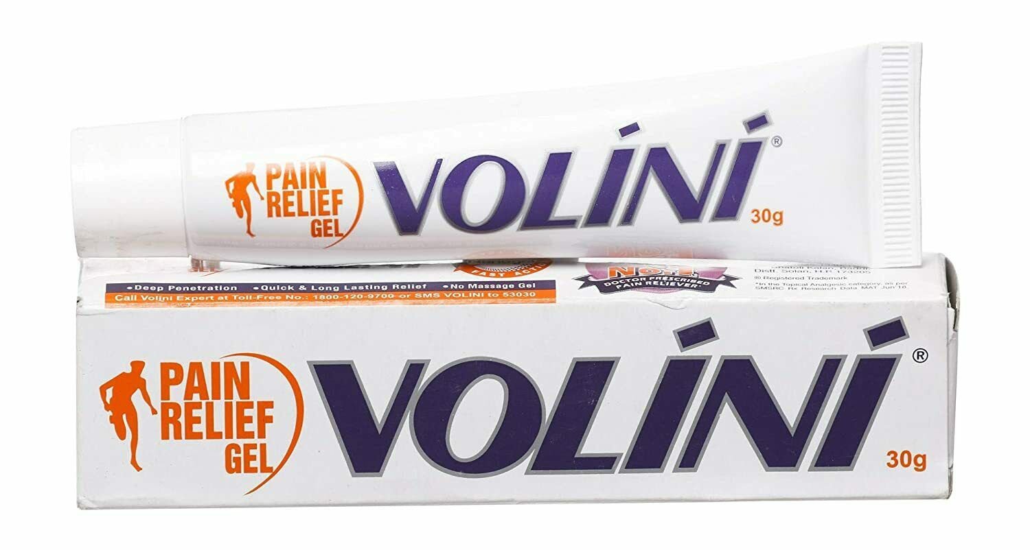 Volini Pain Relief Gel 30 Gm, Joint Body muscle pain ( 2 pcs )