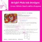 Colorful Tiger Sleeping Fantasy Floral Cross-Stitch Pattern