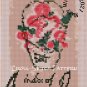 Mini Flowered Skull Art Exhibit from Vintage Poster Mini Cross-Stich