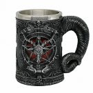 Medieval Baphomet Head Beer Mug 21oz Stainless Steel (BRANDNEW)