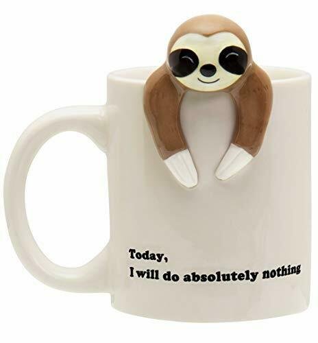 Funny Sloth Coffee Mug, Funny Sloth Gifts For Women and Men, 12 Ounce (BRANDNEW)