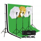 Photo Photography Umbrella Lighting Set  Studio Light Bulb Backdrop Stand