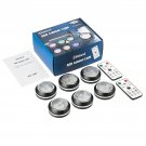 Elfeland 6pcs Dc 4.5v Rgb 3800-4000k 4 Modes Touch Round Cabinet Light With 2pcs