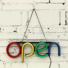 OPEN LED Neon Sign Tube Light Handmade Visual Artwork Wall Lamp (BRANDNEW)