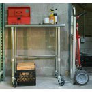 24" X 30" Stainless Steel Open Base Table | NSF Prep Metal Work Table