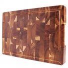 EXTRA LARGE Dark Acacia Wood Chopping Cutting Board Block  - 18 x 12 x 1.4 inch