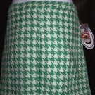 Paul & Joe Wool Houndstooth Skirt Perfect Mint Green 13 NWT New