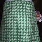 Paul & Joe Wool Houndstooth Skirt Perfect Mint Green 15 NWT New!