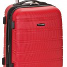 Rockland Melbourne Hardside Expandable Spinner Wheel Luggage, Red, Carry-On 20-Inch
