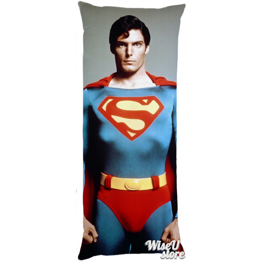 CHRISTOPHER REEVE AS SUPERMAN Dakimakura Full Body Pillow case Pillowcase Cover