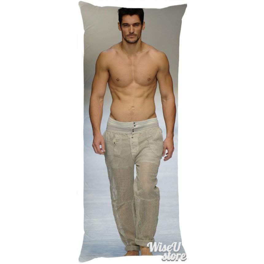 DAVID GANDY MALE MODEL Dakimakura Full Body Pillow Cushion Cover Case Pillowcase