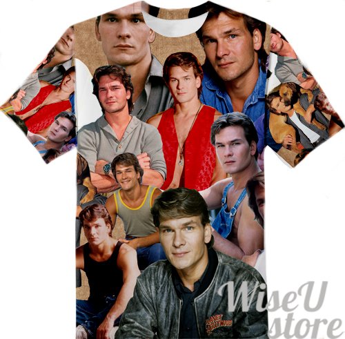 PATRICK SWAYZE T-SHIRT Photo Collage shirt