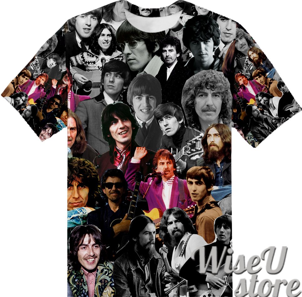 George Harrison T-SHIRT Photo Collage shirt 3D