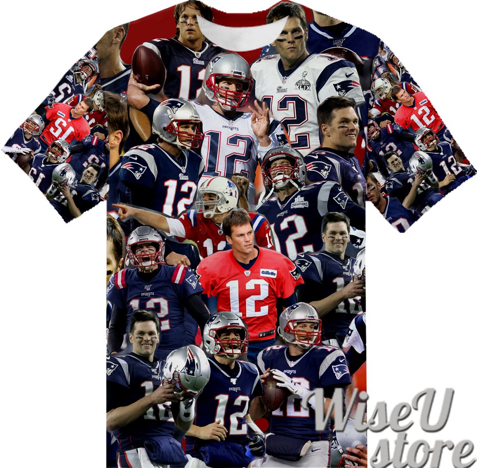 Tom Brady T-SHIRT Photo Collage shirt 3D