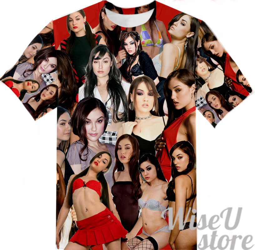 Sasha Grey T-SHIRT Photo Collage shirt 3D