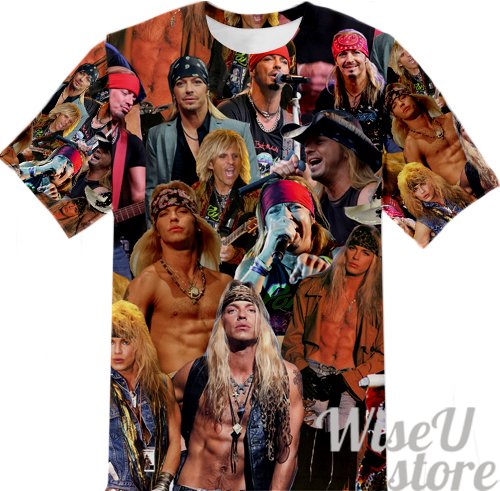 BRET MICHAELS T-SHIRT Photo Collage shirt