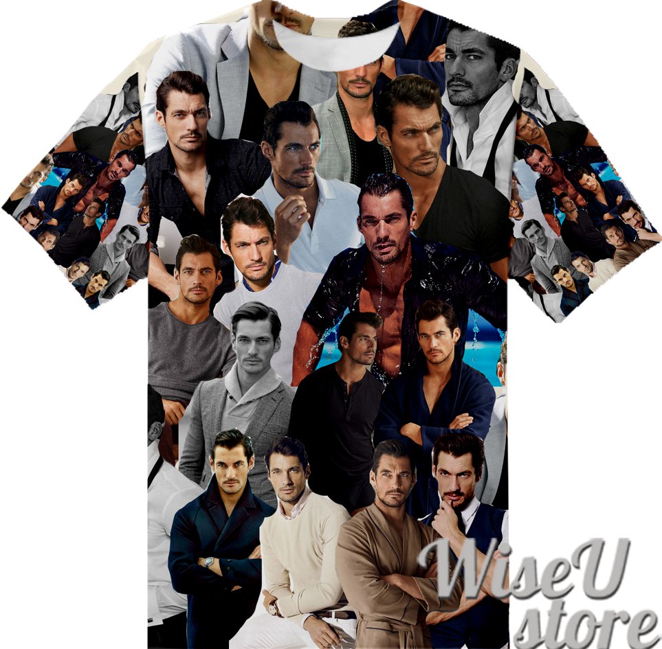 DAVID GANDY T-SHIRT Photo Collage shirt 3D