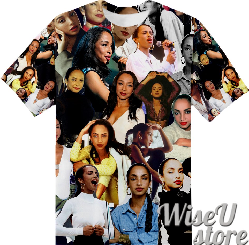 Sade Adu T-SHIRT Photo Collage shirt 3D