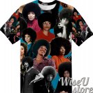 ANGELA DAVIS T-SHIRT Photo Collage shirt 3D