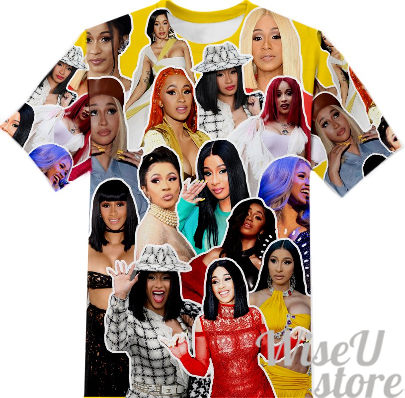 Cardi B T-SHIRT Photo Collage shirt