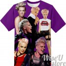 Pink singer T-SHIRT Photo Collage shirt 3D