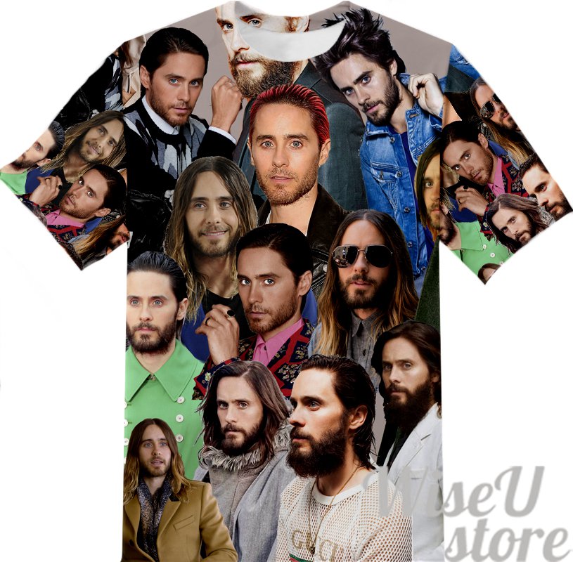 Jared Leto T-SHIRT Photo Collage shirt 3D