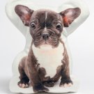 French Bulldog Shaped Photo Soft Stuffed Decorative Pillow with a zipper