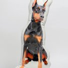 Doberman Dog Shaped Photo Soft Stuffed Decorative Pillow with a zipper
