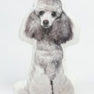 Poodle Dog Shaped Photo Soft Stuffed Decorative Pillow with a zipper