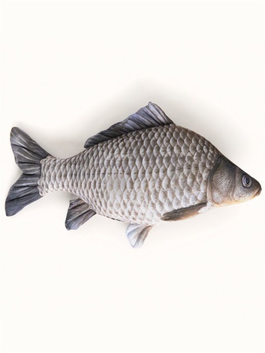 Carassius Fish Shaped Photo Soft Stuffed Decorative Pillow