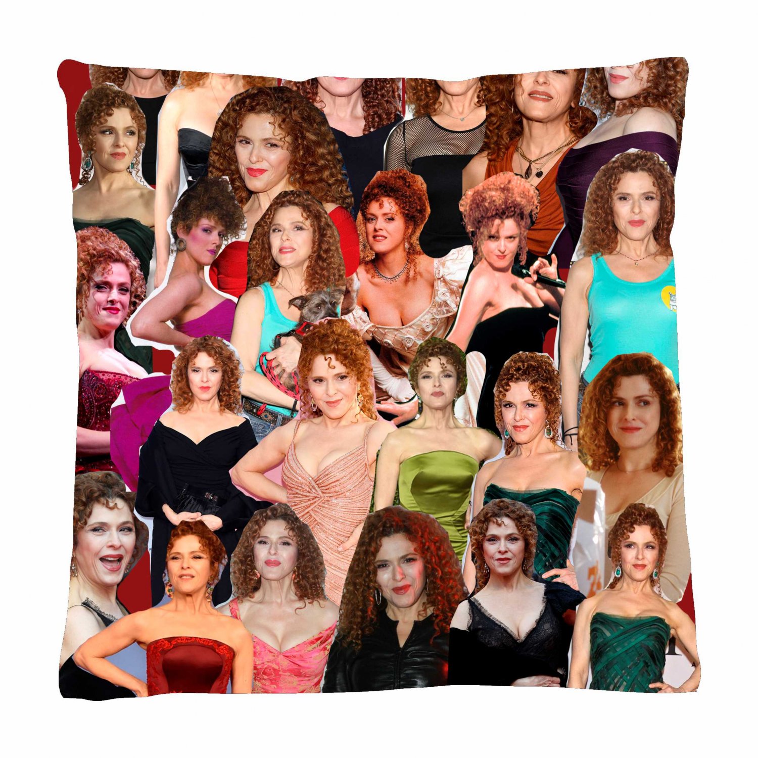 Bernadette Peters Photo Collage Pillowcase 3D