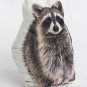 Raccoon Shaped Photo Soft Stuffed Decorative Pillow with a zipper