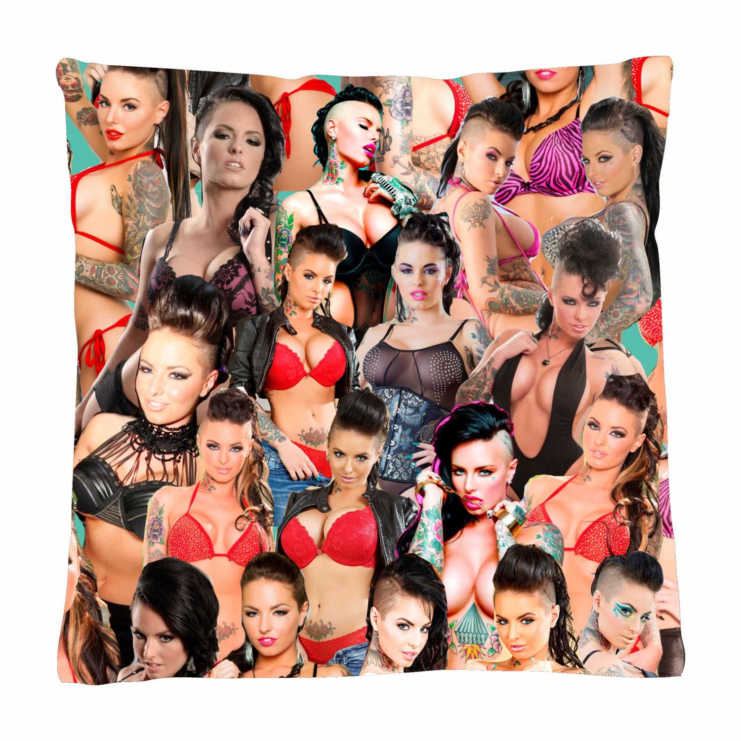 Christy Mack Photo Collage Pillowcase 3D