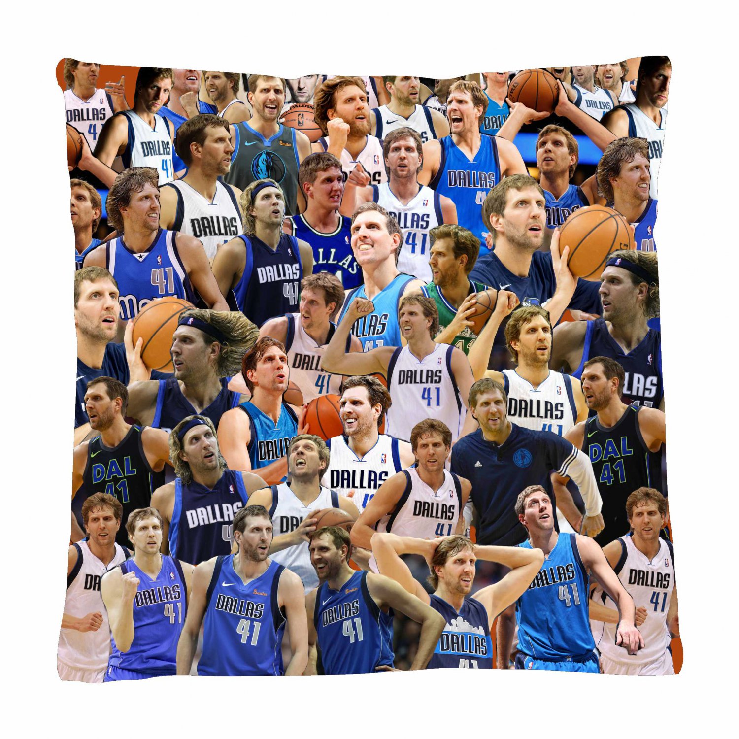 Dirk Nowitzki Photo Collage Pillowcase 3D