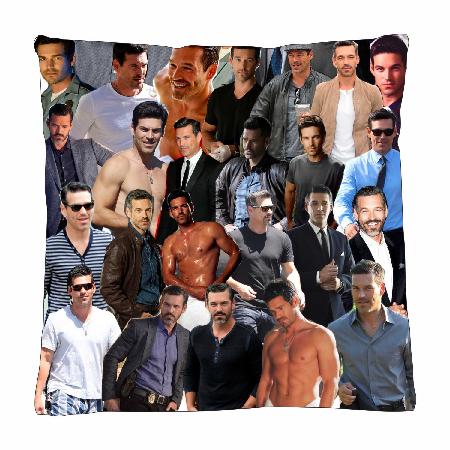 Eddie Cibrian Photo Collage Pillowcase 3D