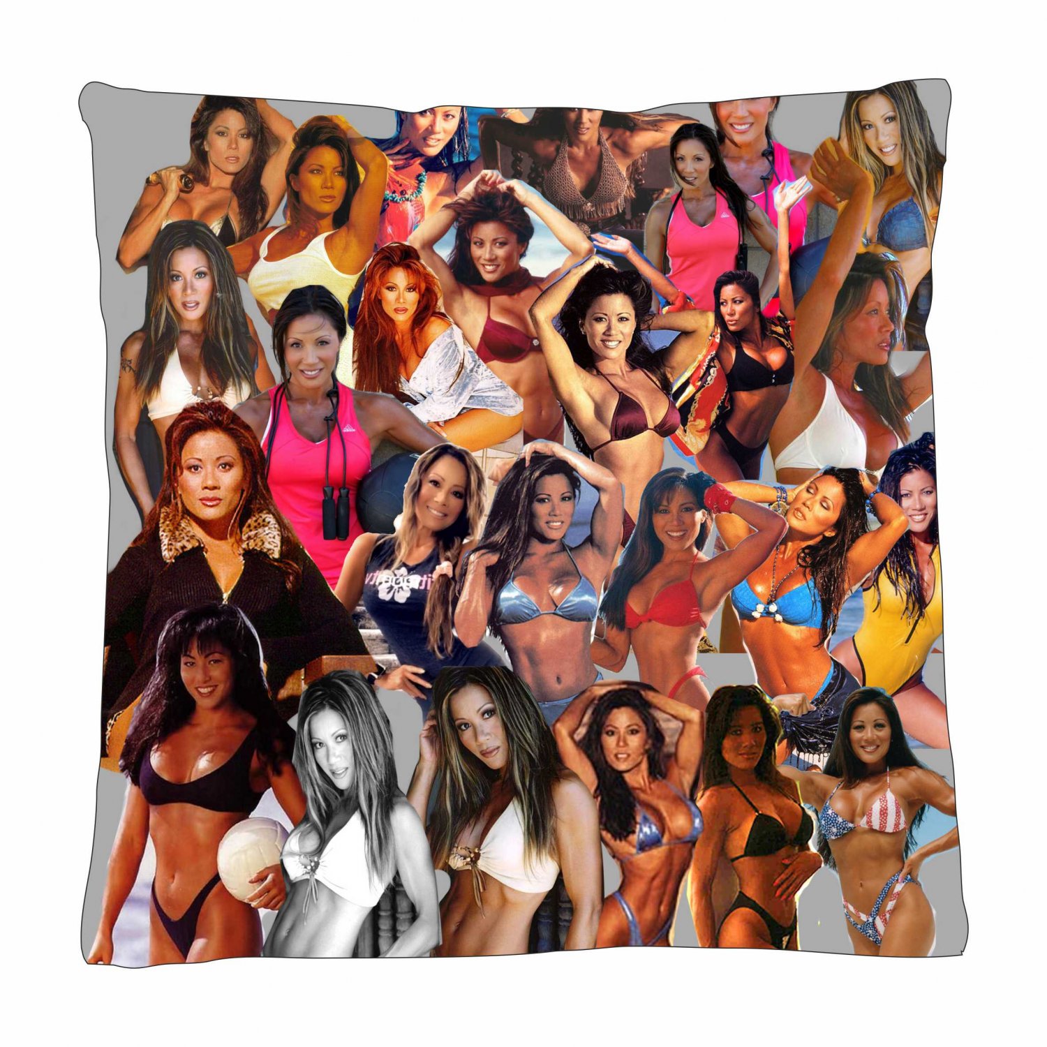 Kiana Tom Photo Collage Pillowcase 3D